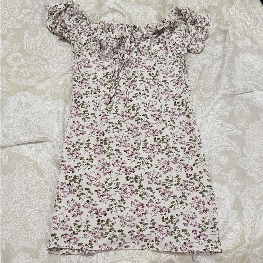Floral Off-Shoulder Dress